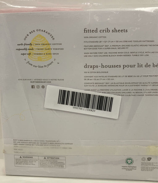 secondhand Burt's Bees Baby Bedding Sheet Set