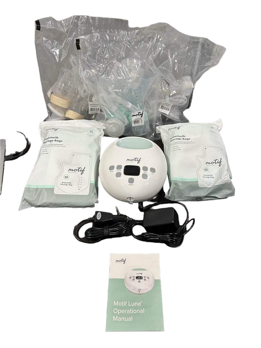 used Motif Medical Luna Double Electric Breast Pump With Battery