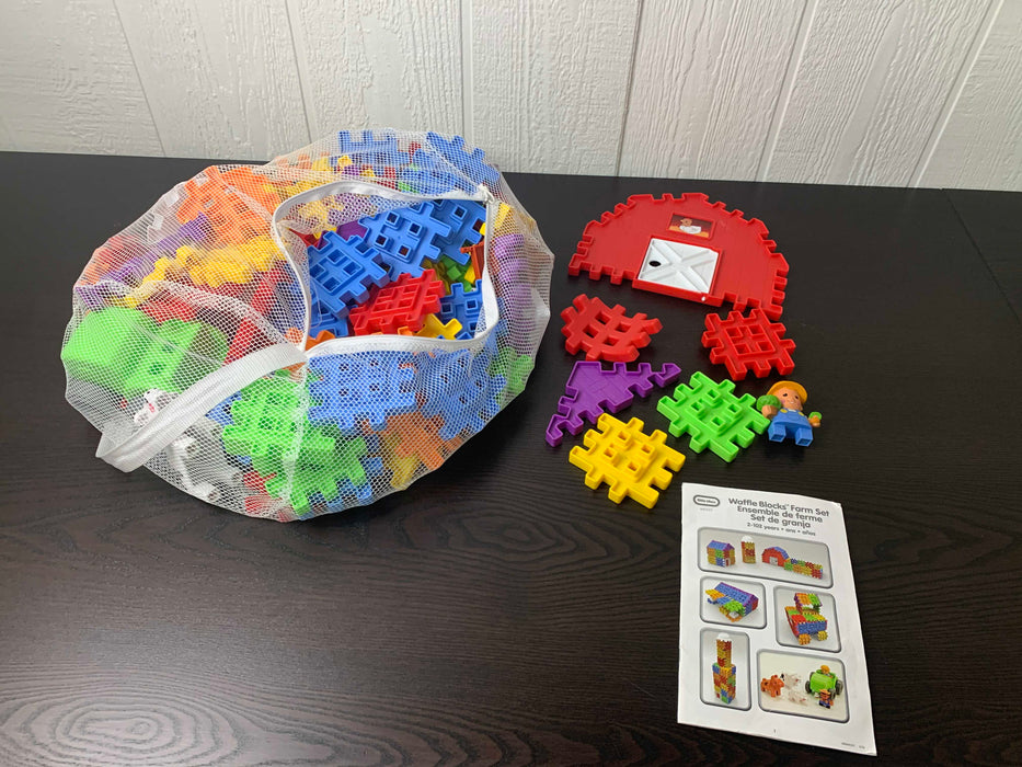 secondhand Little Tikes Waffle Blocks, 60 Piece