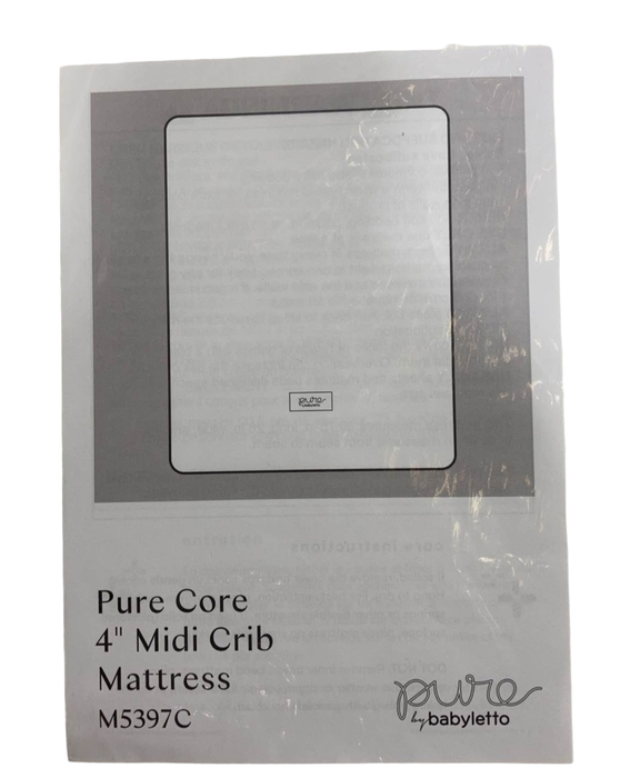 Shop Babyletto Pure Core 4” Midi Crib Mattress With Hybrid Waterproof Cover at GoodBuy Gear