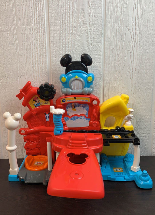 secondhand VTech Go! Go! Smart Wheels Disney Mickey Mouse Gas & Go Repair Shop