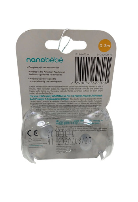 secondhand Nanobaby Flexy Pacifiers, White