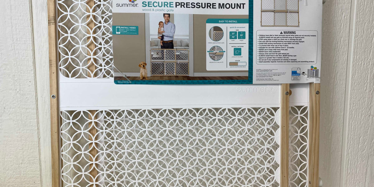 summer infant secure pressure mount deco gate Summer Infant Secure Pressure Mount Wood & Plastic Gate