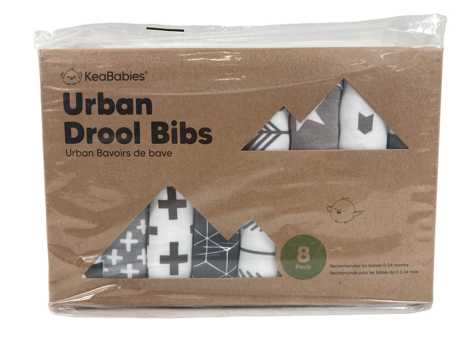 secondhand KeaBabies Drool Bibs, Greyscale