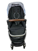 secondhand Mockingbird Single to Double Stroller, 2022, Silver with Penny Leather, Watercolor Drops, Sky