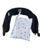 secondhand Mockingbird Extendable Canopy with Sunshade, Black, Watercolor Drops