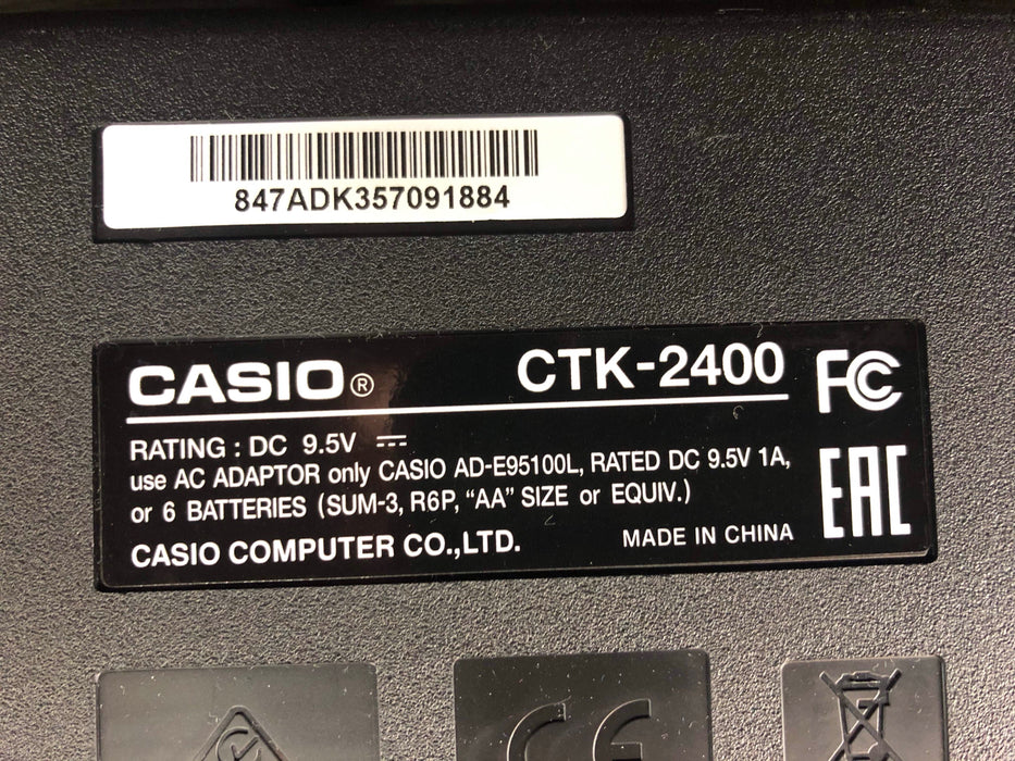 used Casio Electronic Keyboard CTK-2400