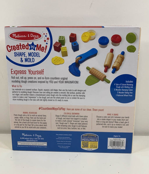 secondhand Melissa & Doug Created by Me! Shape, Model & Mold Modeling Dough Kit