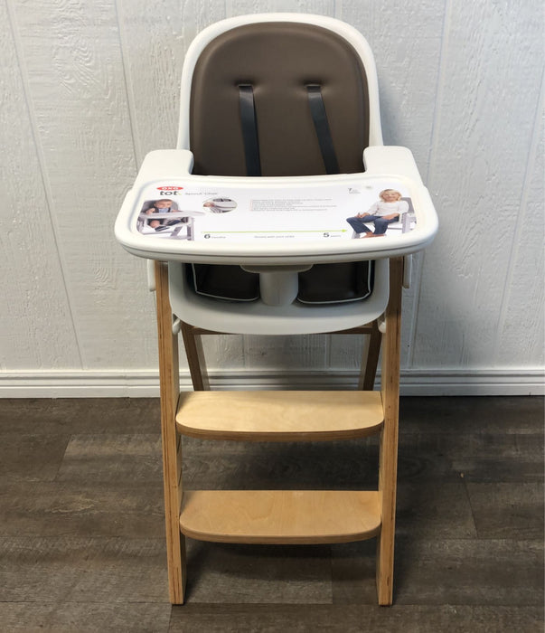 secondhand OXO Tot Sprout High Chair, Taupe/Birch