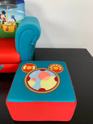 secondhand Delta Children Mickey Mouse Upholstered Chair with Ottoman