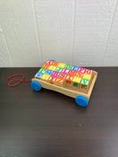 used Alphabet Blocks, With Wagon