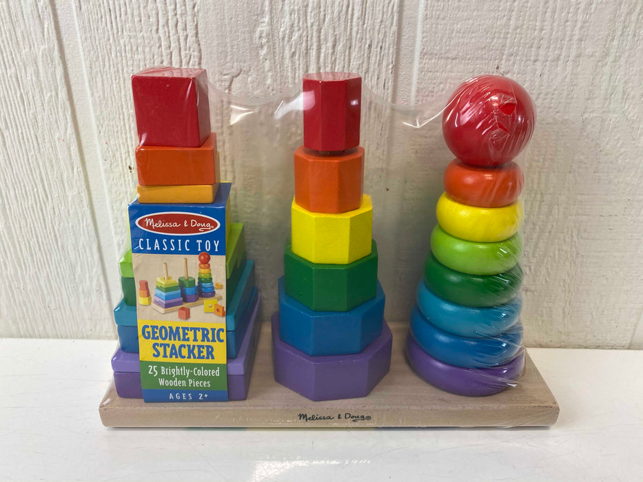 used Melissa & Doug Geometric Stacker