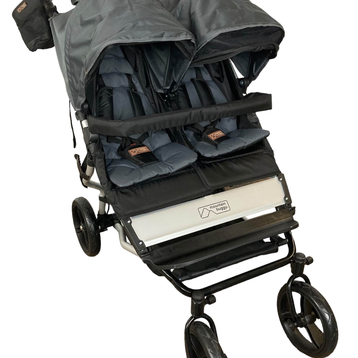 Mountain Buggy Duet Double Stroller, 2016, Black