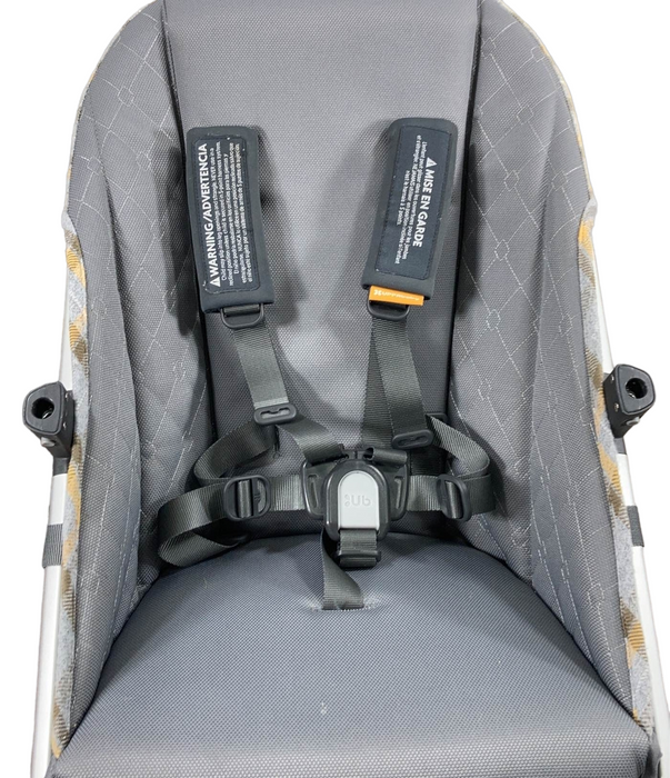 secondhand UPPAbaby VISTA RumbleSeat, 2015+, Spenser (Grey and Yellow Tartan), 2018