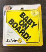 used Safety 1st Baby On Board Sign