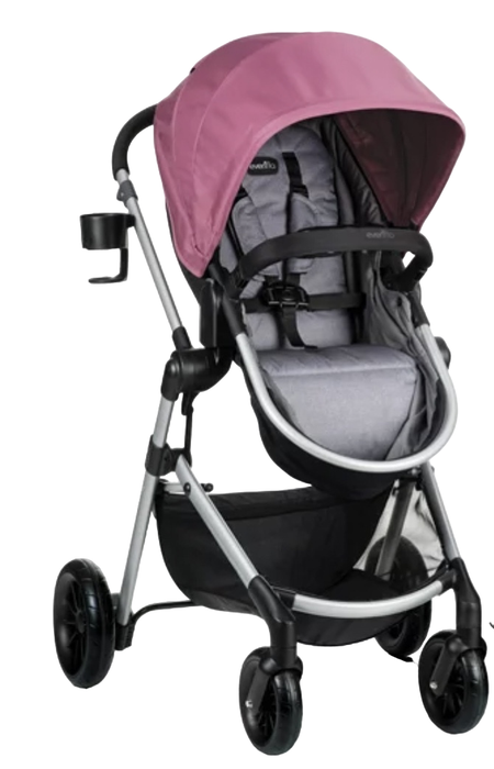 used Evenflo Pivot Modular Stroller, Dusty Rose, 2022