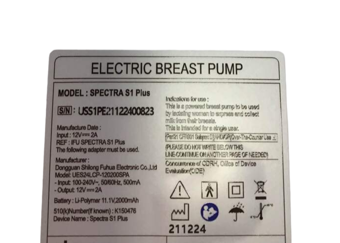 Shop Spectra Baby S1 Plus Premier Rechargeable Breast Pump at GoodBuy Gear