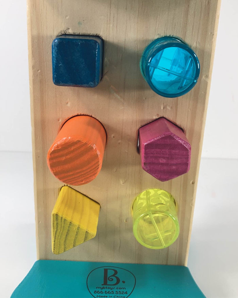 B. Toys Wooden Shape Sorter Hammering Bench