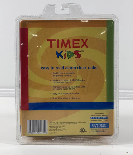 secondhand Timex Kids Easy To Read Alarm Clock And Radio