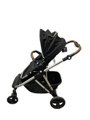 secondhand Mockingbird Single to Double Stroller, 2022, Silver with Penny Leather, Watercolor Drops, Black