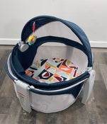 used Fisher Price On-the-Go Baby Dome, Gray