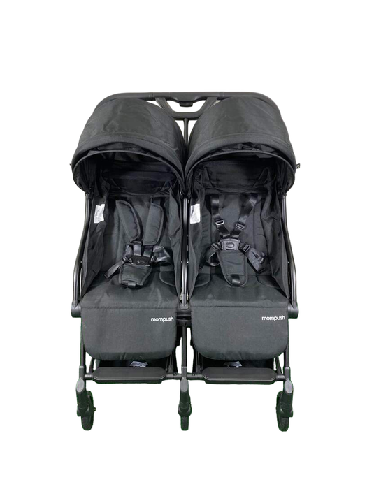 Shop Mompush Lithe Double Stroller, 2023, Black at GoodBuy Gear