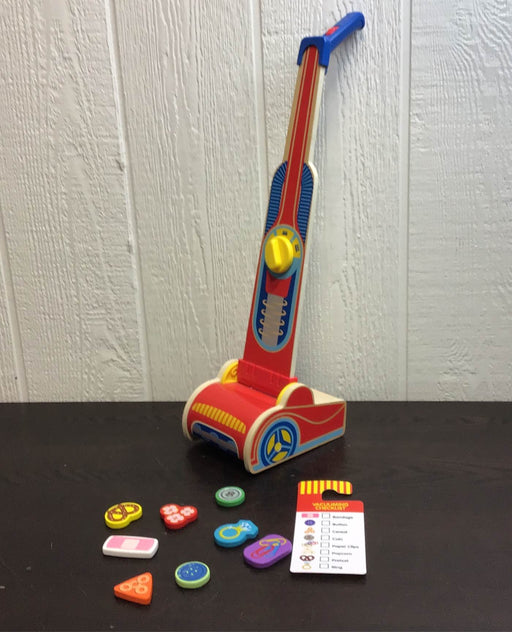 used Melissa & Doug Wooden Vacuum Cleaner Play Set