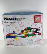 used Picasso Tiles Magnet Building Tiles, Racetrack Set