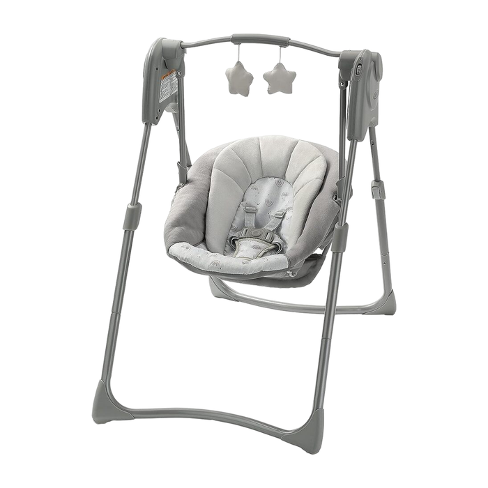 Graco Slim Spaces Compact Baby Swing, Reign