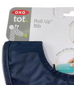 secondhand OXO Tot Roll Up Bibs, 2 Pack, Gray/Navy