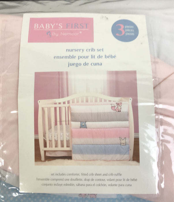 used Baby's First 3-Piece Crib Bedding Set