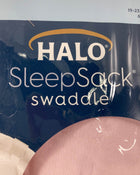 secondhand Halo SleepSack Swaddle, Newborn, Pink