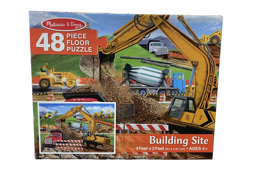 used Melissa & Doug Floor Puzzle, Building Site