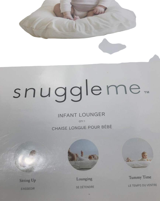 secondhand Snuggle Me Organic Sensory Toddler Lounger, Slate