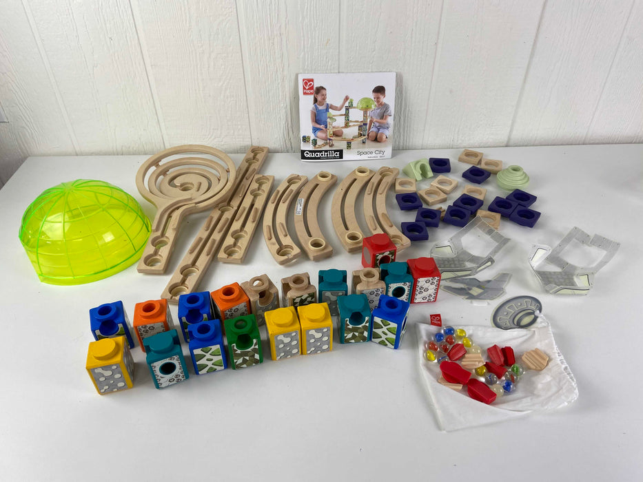 used Hape Quadrilla Marble Run Space City