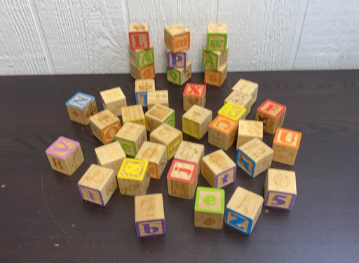 secondhand BUNDLE Wooden Alphabet Blocks