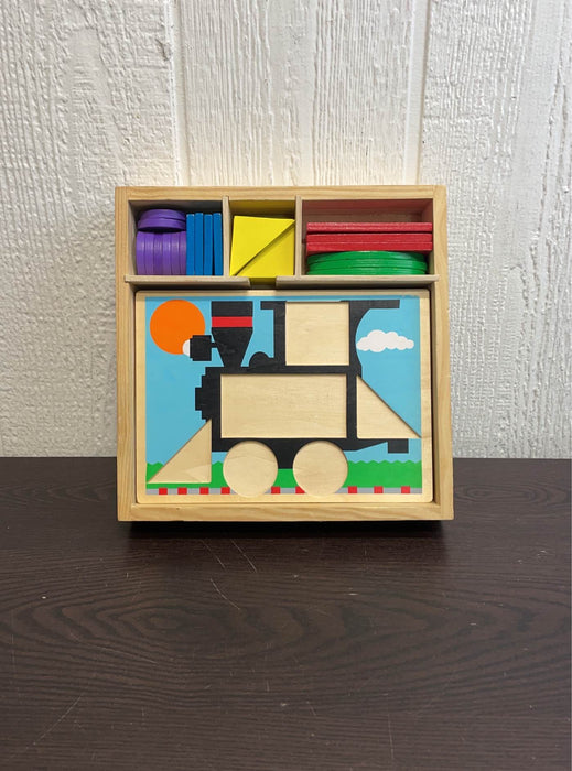 used Melissa & Doug Beginner Pattern Blocks