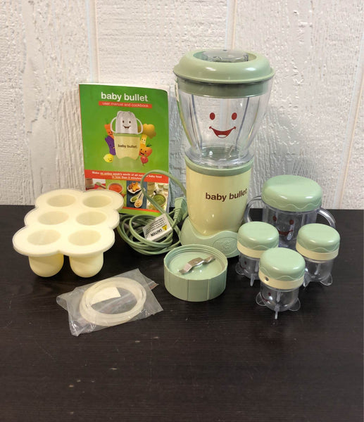 Magic Bullet BABY BULLET Baby Food Jars in Tray and Silicone Pop Tray EUC