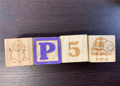 secondhand Playskool Wooden Blocks Set