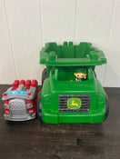 secondhand Mega Bloks First Builders John Deere Tractor, And Fire Truck