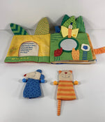 secondhand HABA Finger Puppet Interactive Baby Book, Little Leaf House Cat & Mouse