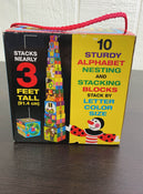 secondhand Melissa & Doug Alphabet Stacking And Nesting Blocks