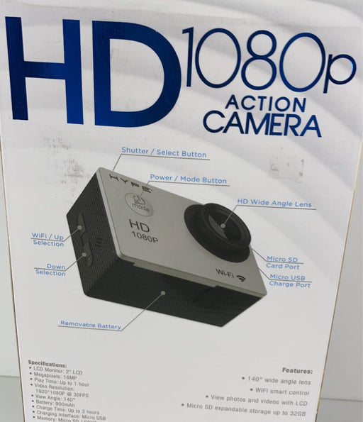 secondhand Hype I-FX 1080P Wi-Fi Action Camera