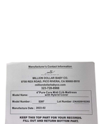 Shop Babyletto Pure Core 4” Midi Crib Mattress With Hybrid Waterproof Cover at GoodBuy Gear