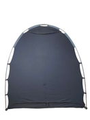 secondhand SlumberPod 3.0 Sleep Canopy with Fan, Black with Gray Accents