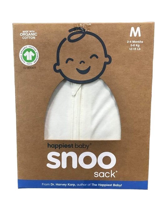 used Happiest Baby SNOO Sack, Medium (12-18 lbs), Ivory