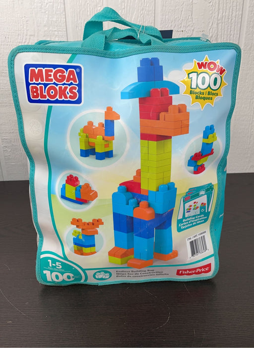 used Fisher Price Mega Blocks Endless Building Bag 100 Pieces