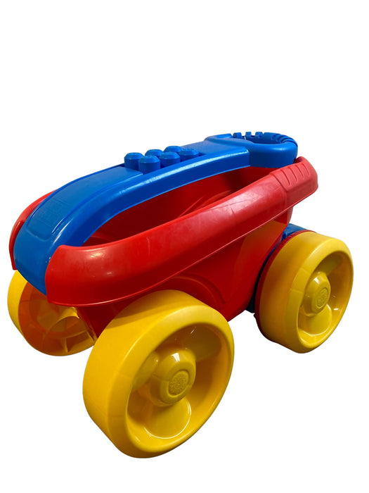 secondhand Mega Bloks Block Scooping Wagon With Mega Bloks