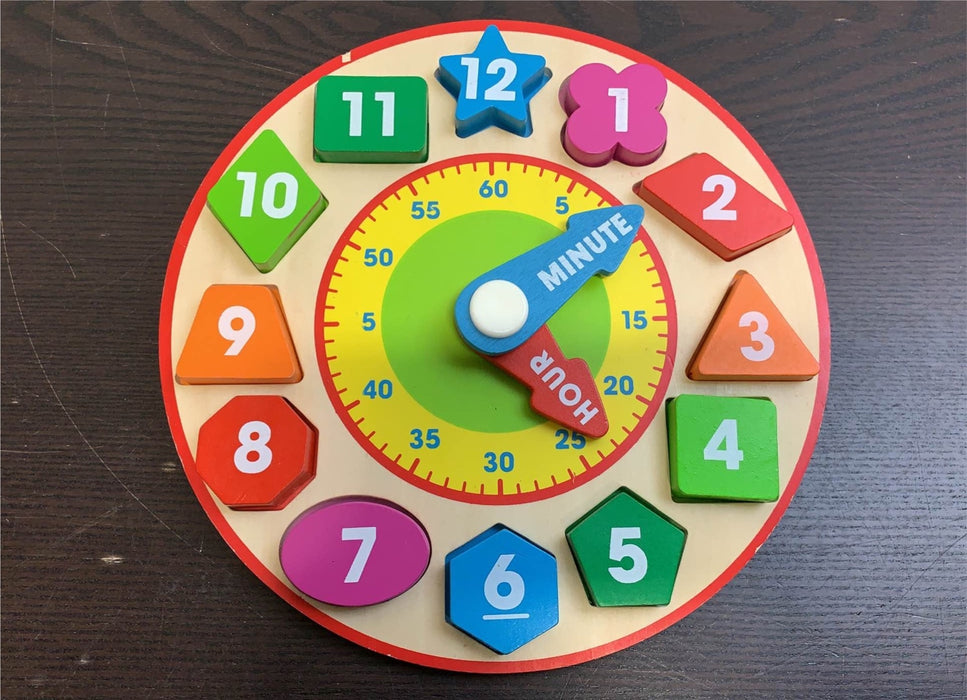 used Melissa & Doug Shape Sorting Clock