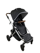 used Mockingbird Single to Double Stroller, 2022, Silver with Penny Leather, Watercolor Drops, Black